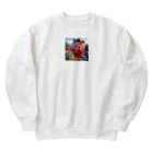 われらちきゅうかぞくのダディーベリーと子供たち Heavyweight Crew Neck Sweatshirt