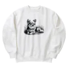 サボのドッグショップのチワポメ Heavyweight Crew Neck Sweatshirt