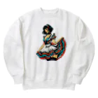 taturou-11777のセクシーで魅力的なメイド Heavyweight Crew Neck Sweatshirt