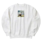 dakaroのバイソンさん Heavyweight Crew Neck Sweatshirt