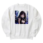 astatosのクリスタルと女性 Heavyweight Crew Neck Sweatshirt