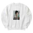 MAYA‘s love shopの中国風美人 Heavyweight Crew Neck Sweatshirt