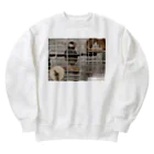 小鳥屋の桜文鳥のくうちゃんグッズ Heavyweight Crew Neck Sweatshirt