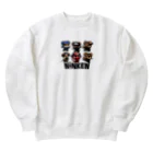 maehigeの店の忍犬（にんけん）ライバル集合 Heavyweight Crew Neck Sweatshirt