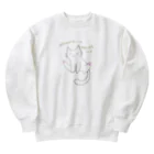 karurasworksのだるだるにゃんこ Heavyweight Crew Neck Sweatshirt