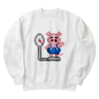 NakashinGamesのトンちゃんアイコン（背景なし） Heavyweight Crew Neck Sweatshirt