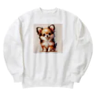 サボのドッグショップのふわふわなチワワ Heavyweight Crew Neck Sweatshirt