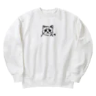 CODYの訝しげな顔の猫 Heavyweight Crew Neck Sweatshirt