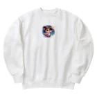 子猫カーニバルの子猫の魔法使い Heavyweight Crew Neck Sweatshirt