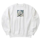 bigbamboofamilyの眠りの梟 Heavyweight Crew Neck Sweatshirt