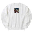 barefoot-Bの贅沢なクリスマスの雰囲気を漂わせるバーニーズの姿。 Heavyweight Crew Neck Sweatshirt