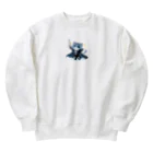 TOSHIRO-Tのファンタジー猫シリーズ・勇者 Heavyweight Crew Neck Sweatshirt