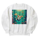 ksks_5386の水中をもぐる猫 Heavyweight Crew Neck Sweatshirt