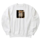 maru1515の愛犬プリン Heavyweight Crew Neck Sweatshirt