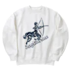 chicodeza by suzuriのサジタリウス Heavyweight Crew Neck Sweatshirt