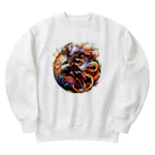 かーふくんのあがきショップの炎風（エンプウ） Heavyweight Crew Neck Sweatshirt