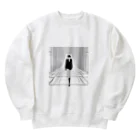 tanukidaifukuの歩く人 Heavyweight Crew Neck Sweatshirt