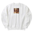 FIRE_Babyのダンスをしている人間の赤ちゃん Heavyweight Crew Neck Sweatshirt