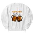 JUNK_HEDDのビールでハッピー Heavyweight Crew Neck Sweatshirt