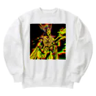 moon_takuanの神功皇后とロック「Empress Jingu and Rock」 Heavyweight Crew Neck Sweatshirt