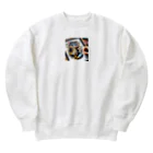 katohkouchiの冒険心をくすぐるやんちゃ猫 Heavyweight Crew Neck Sweatshirt