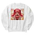 Maverick-JPのCute girl Momoko-chan Heavyweight Crew Neck Sweatshirt