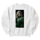 AQUAMETAVERSEのグリーンのドレスでパーティsanae 2074 Heavyweight Crew Neck Sweatshirt