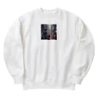 xgs648の近未来ロボット Heavyweight Crew Neck Sweatshirt