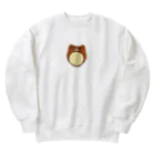 ばさぱん　web storeのアニマルボール　くまちゃん Heavyweight Crew Neck Sweatshirt