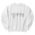 ねむりのユテコ 🍞×5 🐟×2 工房の十戒・主の祈り・使徒信条 (縦書き1段組) Heavyweight Crew Neck Sweatshirt