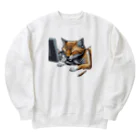 RaVaの犬と猫 Heavyweight Crew Neck Sweatshirt