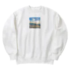 Apricot_taruの朝の海 Heavyweight Crew Neck Sweatshirt