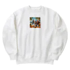 jkmurataの旅大好きなカッコいいねこがバリ島でのんびり Heavyweight Crew Neck Sweatshirt