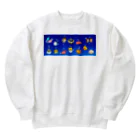 もふもふ堂の１２（１３）星座のかわいいデザイン Heavyweight Crew Neck Sweatshirt