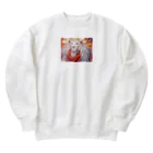 madatubomiのハンサムライオン🦁 Heavyweight Crew Neck Sweatshirt