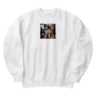 sadajapanの家族の帰りを待つコーイケルホンディエ Heavyweight Crew Neck Sweatshirt