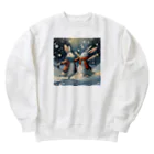 ALICE_nonの踊っているウサギたち Heavyweight Crew Neck Sweatshirt