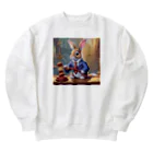 うさぎやの裁判官のうさぎ3 Heavyweight Crew Neck Sweatshirt