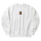 Yukiti.のピクセルアートかわいいいぬ Heavyweight Crew Neck Sweatshirt