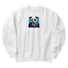 crazypanda2のビジネスパンダ Heavyweight Crew Neck Sweatshirt