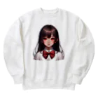 AIchan（AIイラスト）の愛081 Heavyweight Crew Neck Sweatshirt