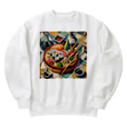 happiness_shopの江戸前の寿司をピカソ風にアレンジ Heavyweight Crew Neck Sweatshirt