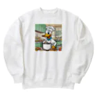 pandaman0303のアヒルシェフ Heavyweight Crew Neck Sweatshirt