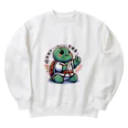 Mushikingの武道カメ Heavyweight Crew Neck Sweatshirt