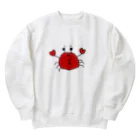 万歳千歳(ばんざい ちとせ)のひょっこり現れたカニ Heavyweight Crew Neck Sweatshirt