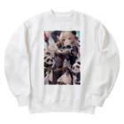 vitamin-powerの癒しのパンダ姉さん Heavyweight Crew Neck Sweatshirt