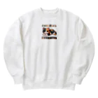 NEKOMARUDOUの三毛猫ペイント Heavyweight Crew Neck Sweatshirt