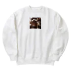 ★動物ショップ・kou2020★の猫17 Heavyweight Crew Neck Sweatshirt