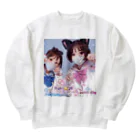 midori_kawaのYuki&JK セーラー服コラボ 夢をつかみ取れ❗️ Heavyweight Crew Neck Sweatshirt