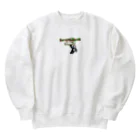 きんぎょのハンガーにぶら下がったゴリラ Heavyweight Crew Neck Sweatshirt